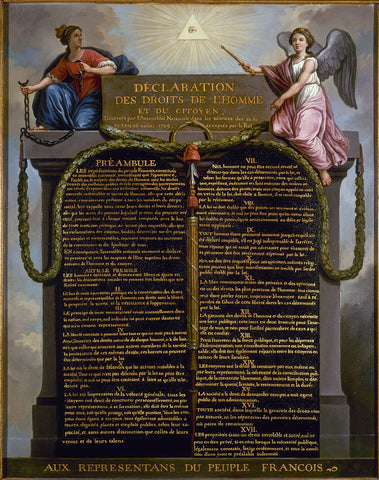 The declaration of the rights of man and citizen