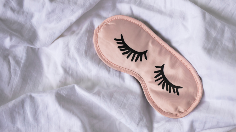 sleeping mask with eyelashes