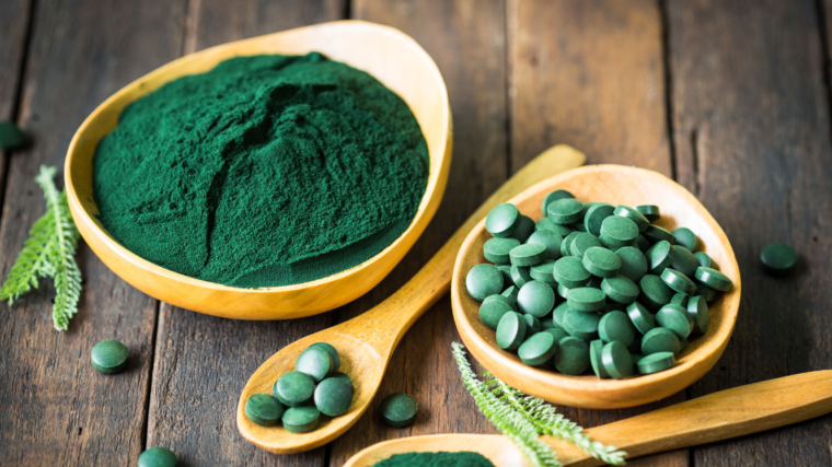 Green powdered supplements