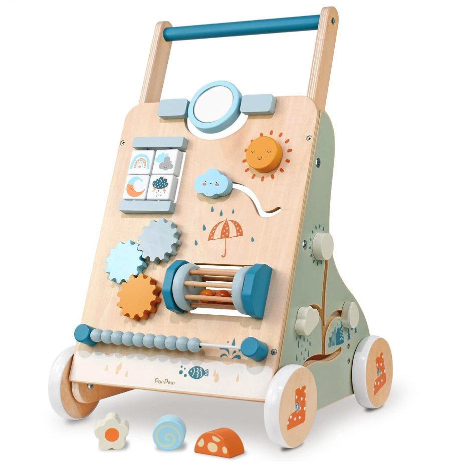 Push toy to enhance baby motor skills and ability to walk